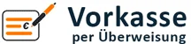 Zahlung per Vorauskasse