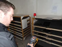 Wärmebildkamera im Testlabor