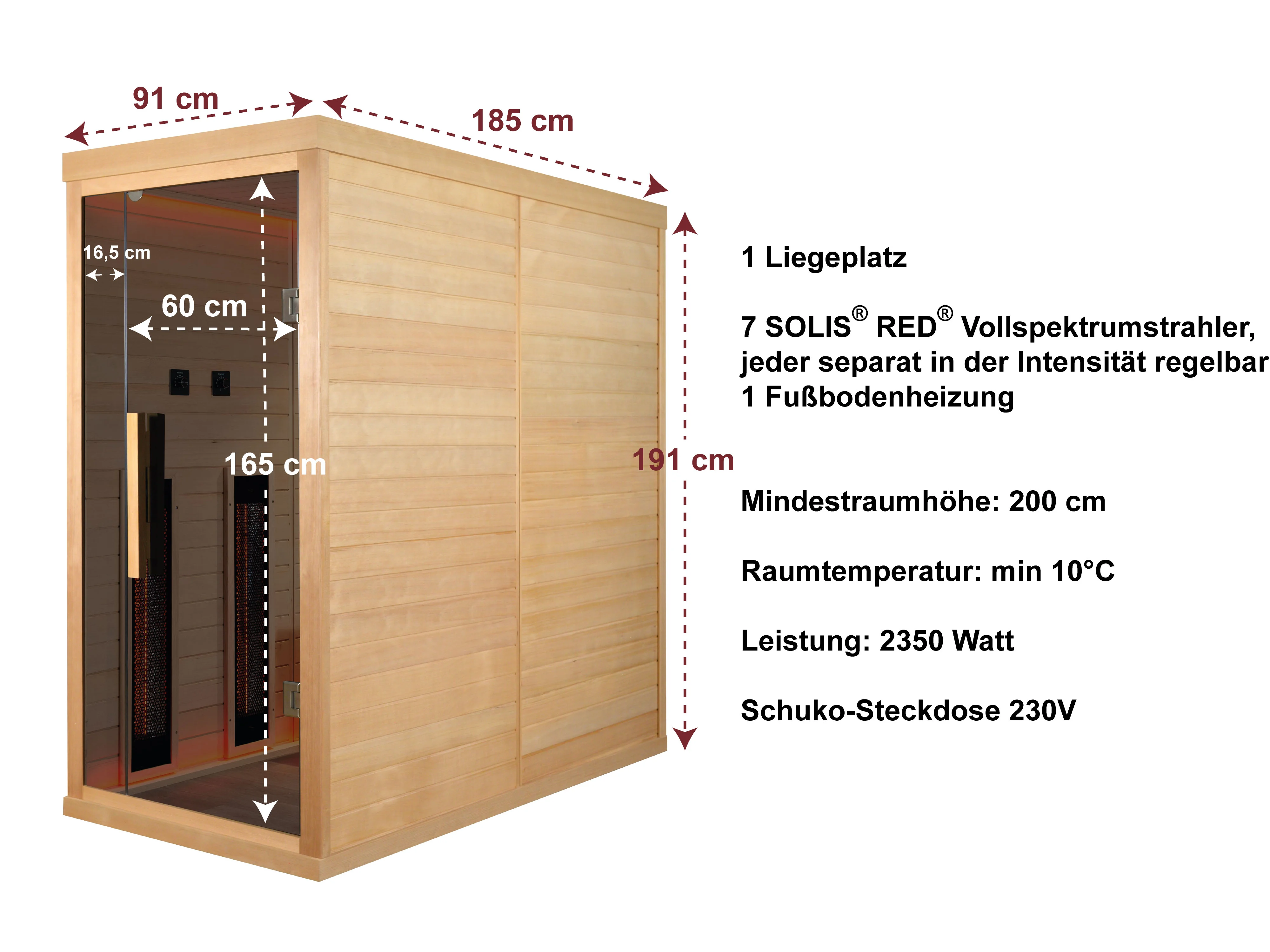 Abmessungen und technische Details