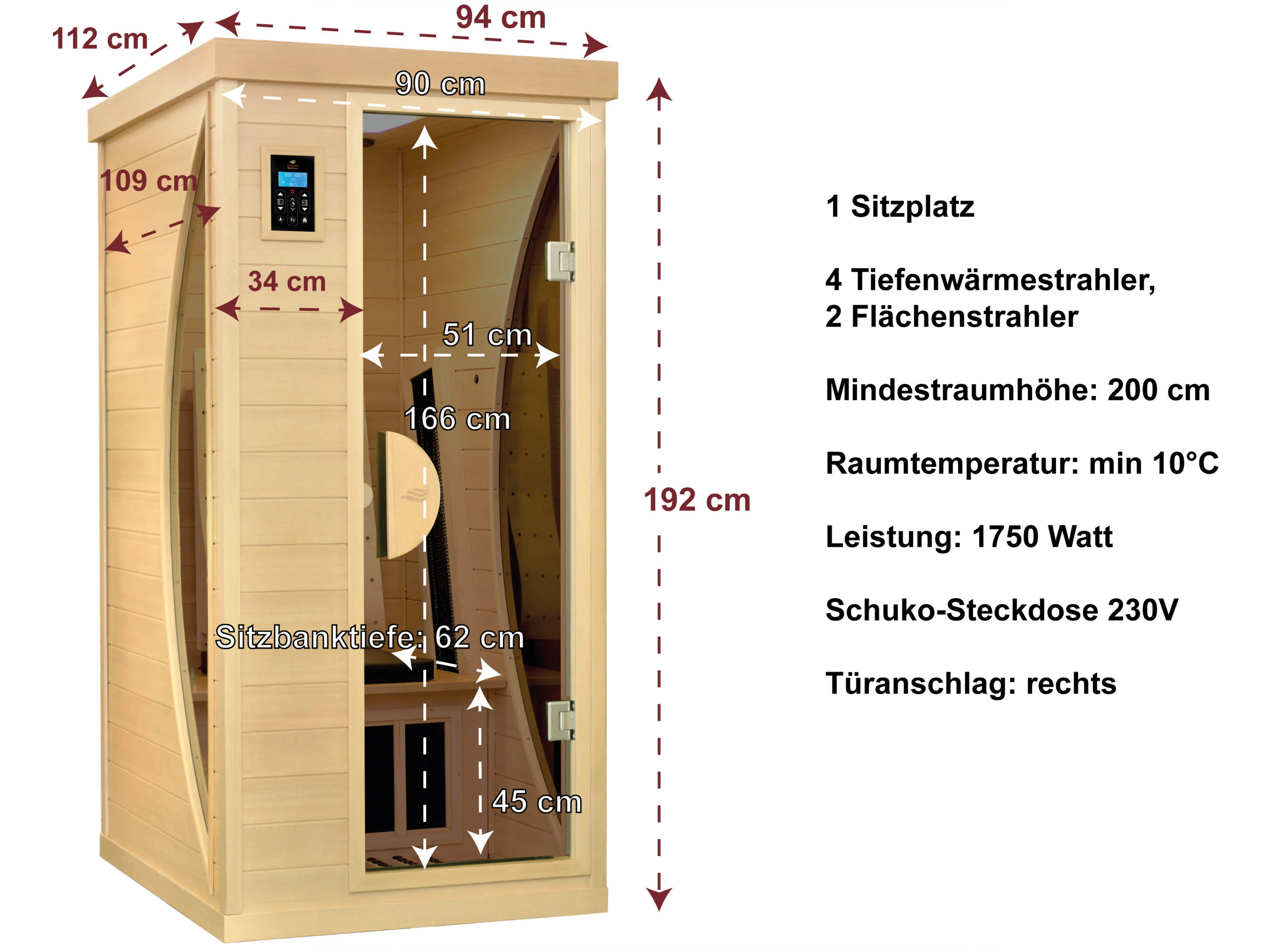 Abmessungen und technische Details