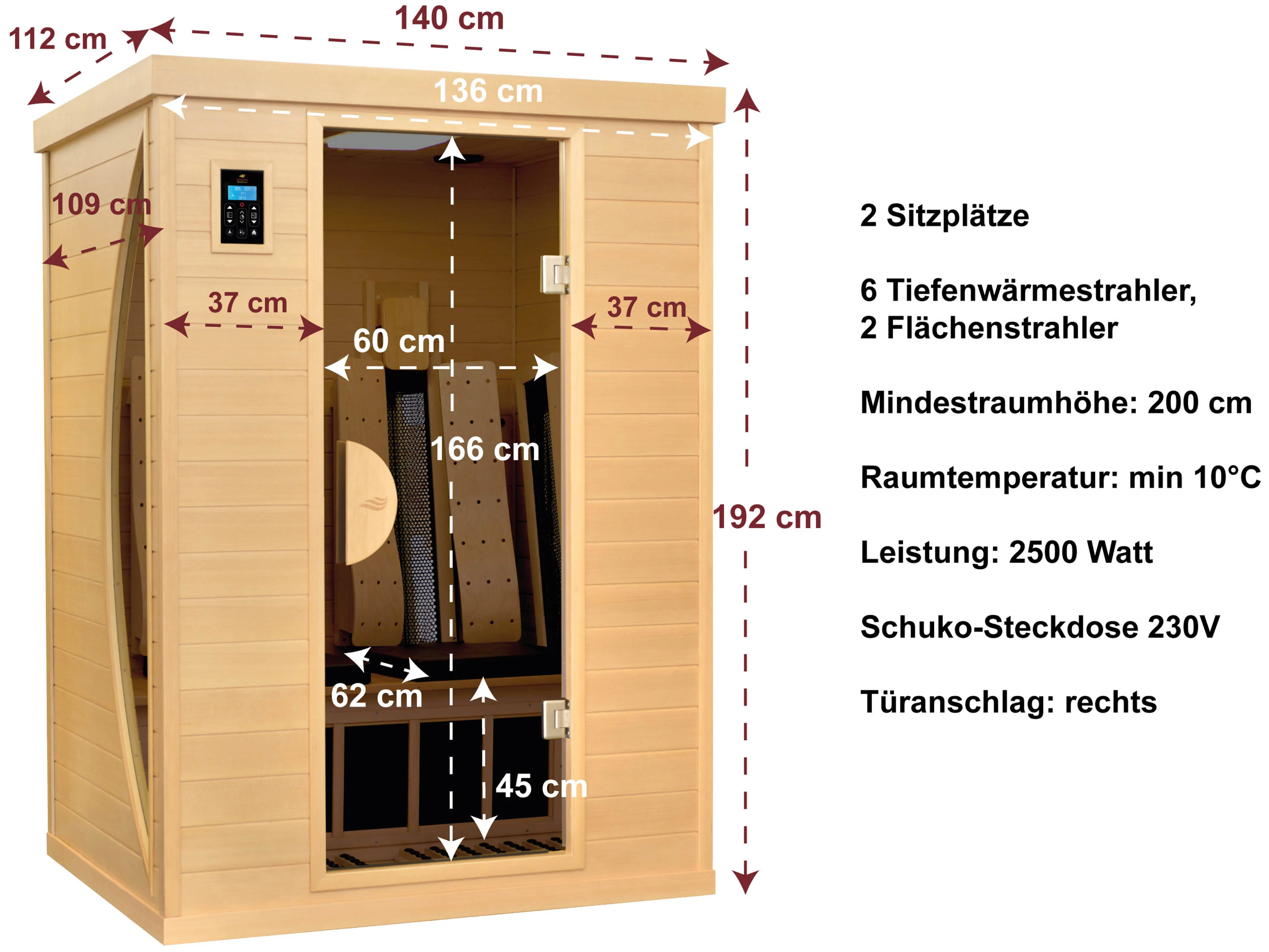 Abmessungen und technische Details