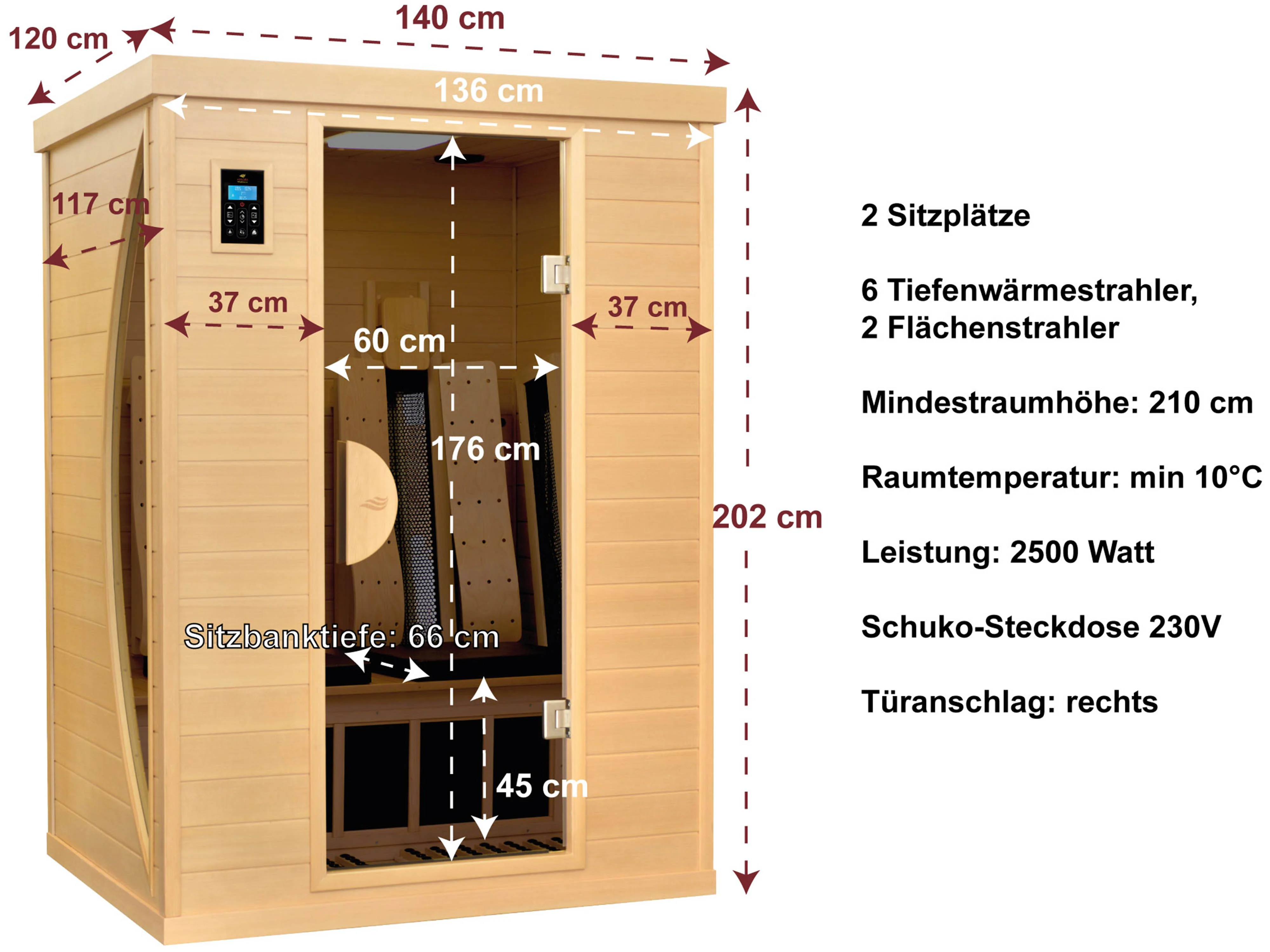 Abmessungen und technische Details