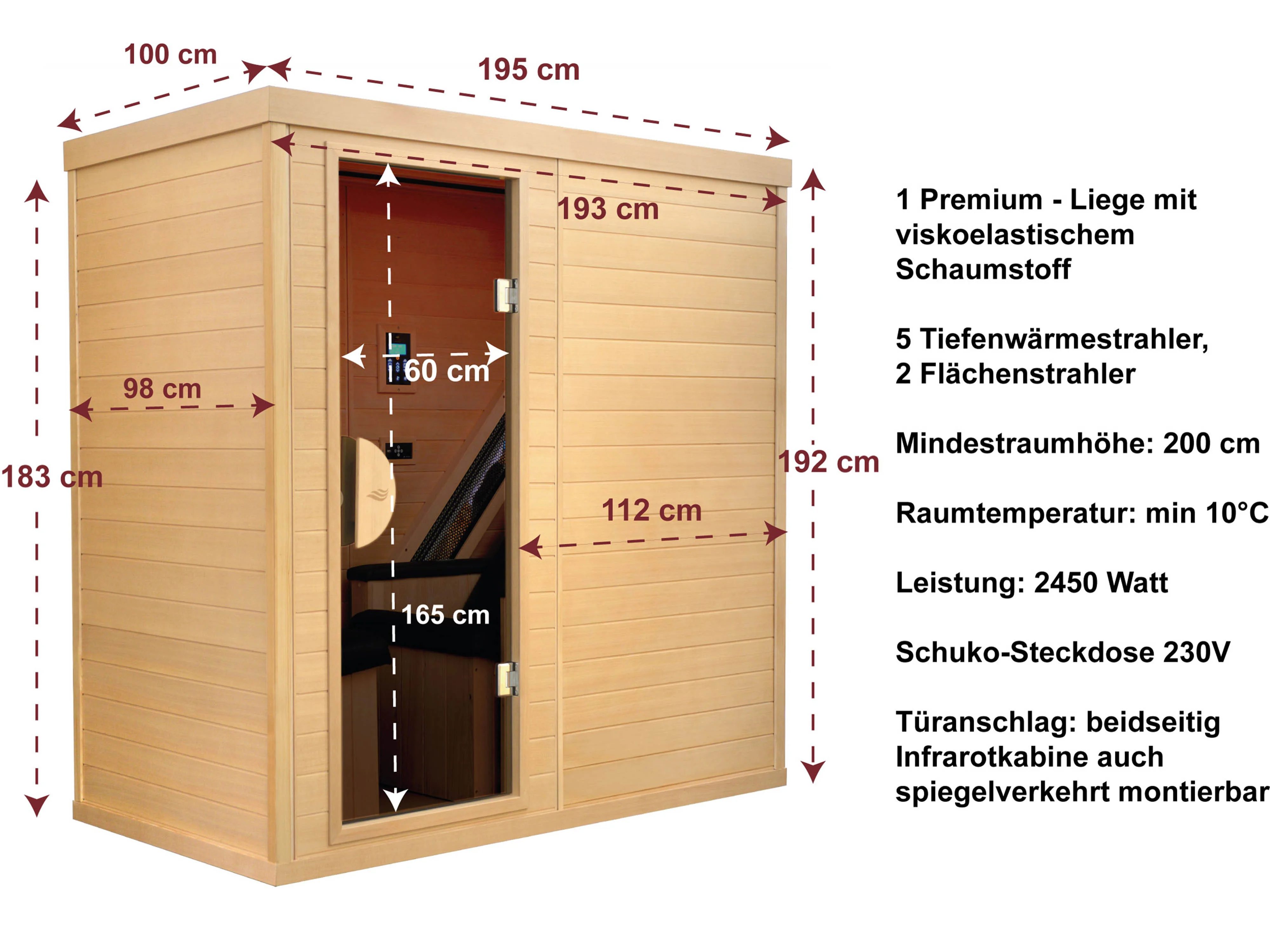 Abmessungen und technische Details