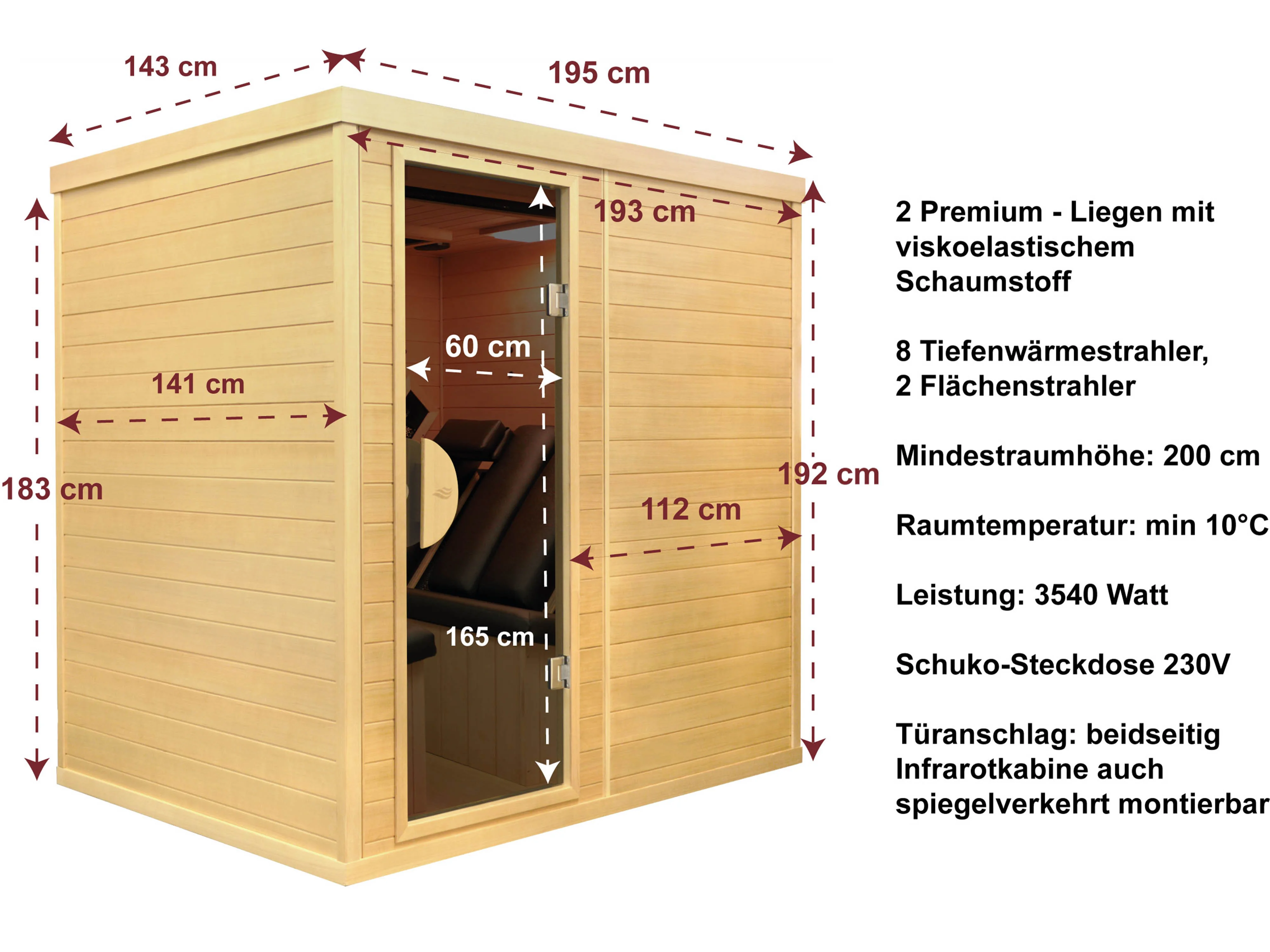 Abmessungen und technische Details