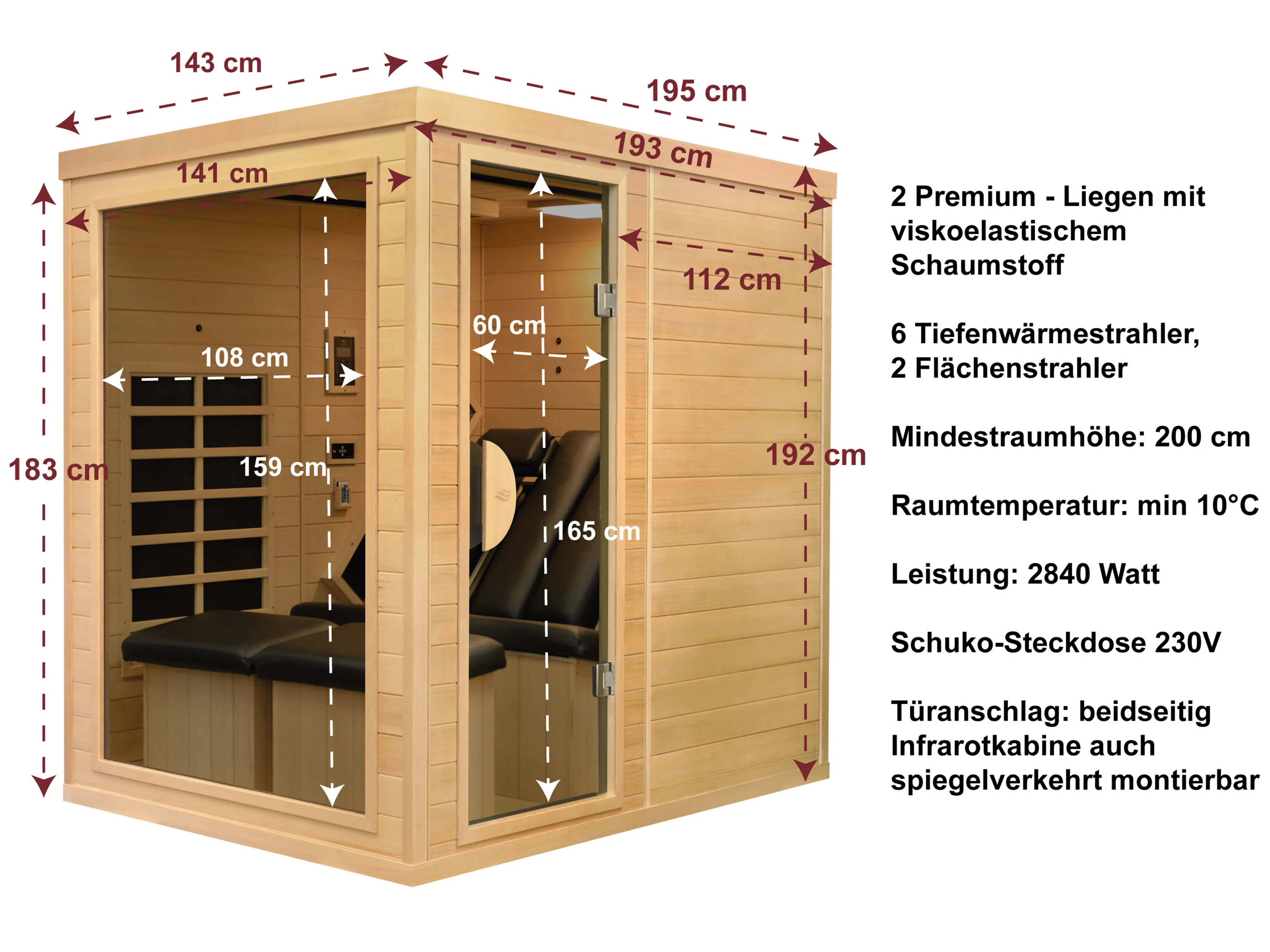 Abmessungen und technische Details