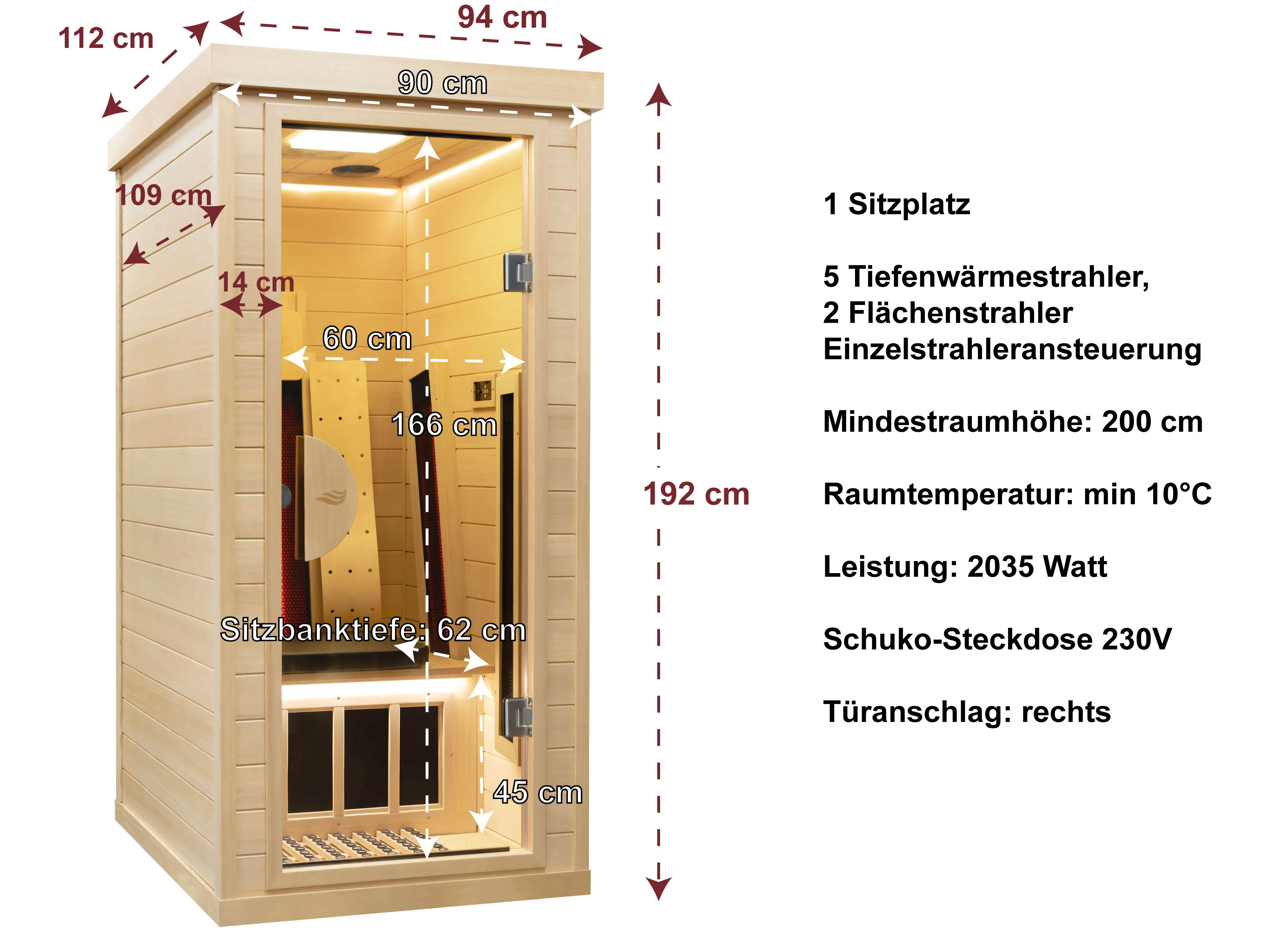 Abmessungen und technische Details