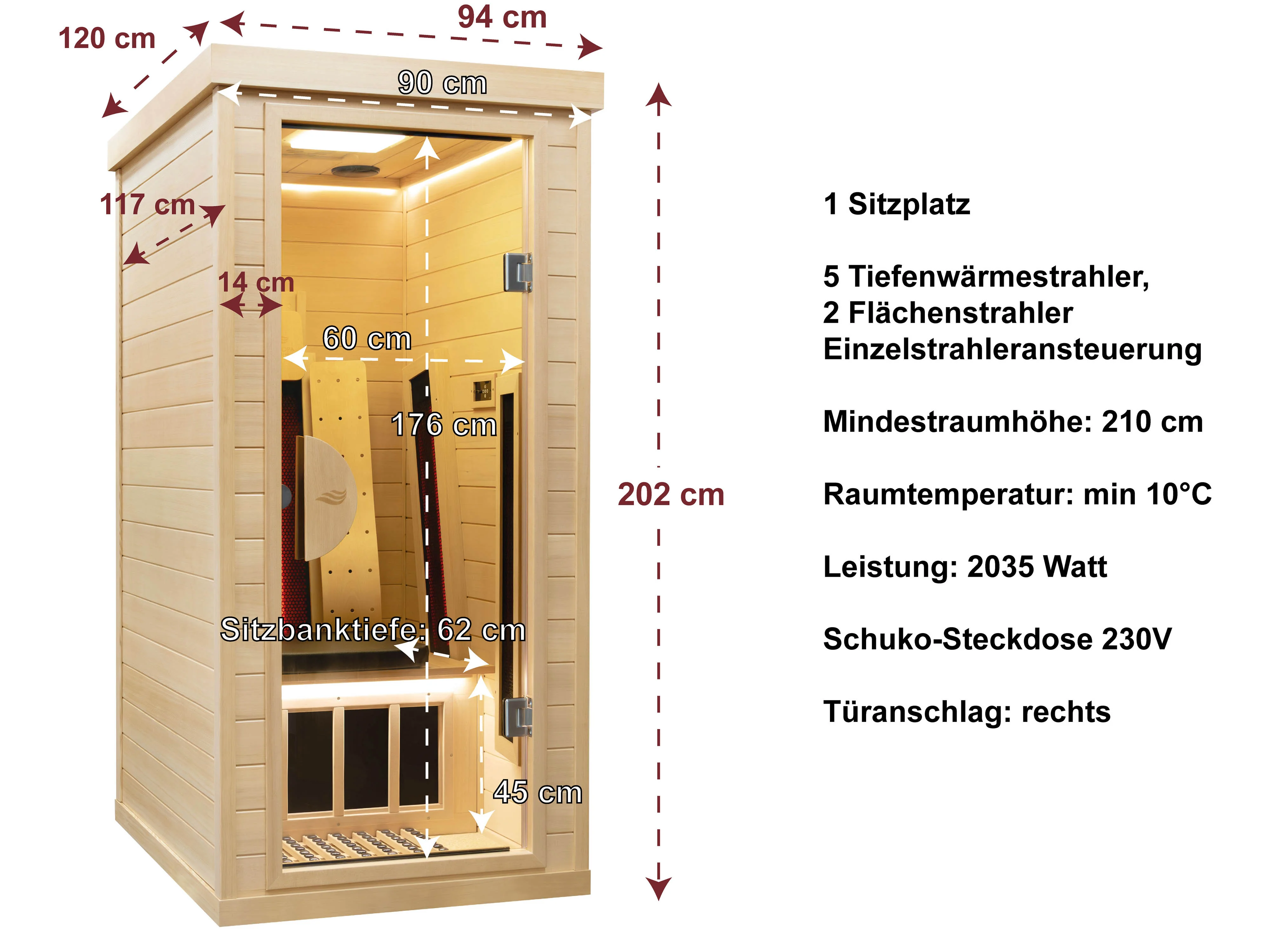 Abmessungen und technische Details