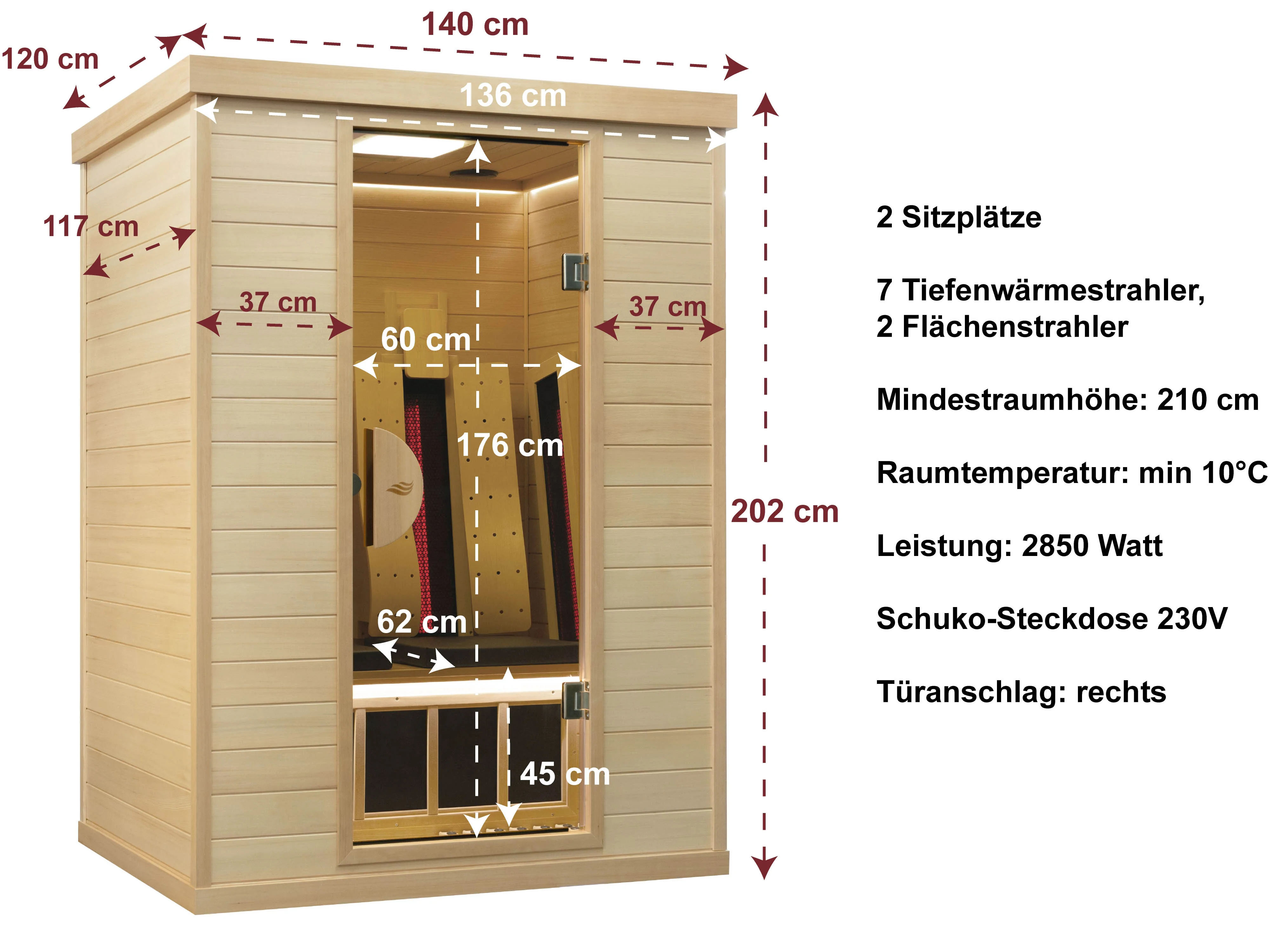Abmessungen und technische Details