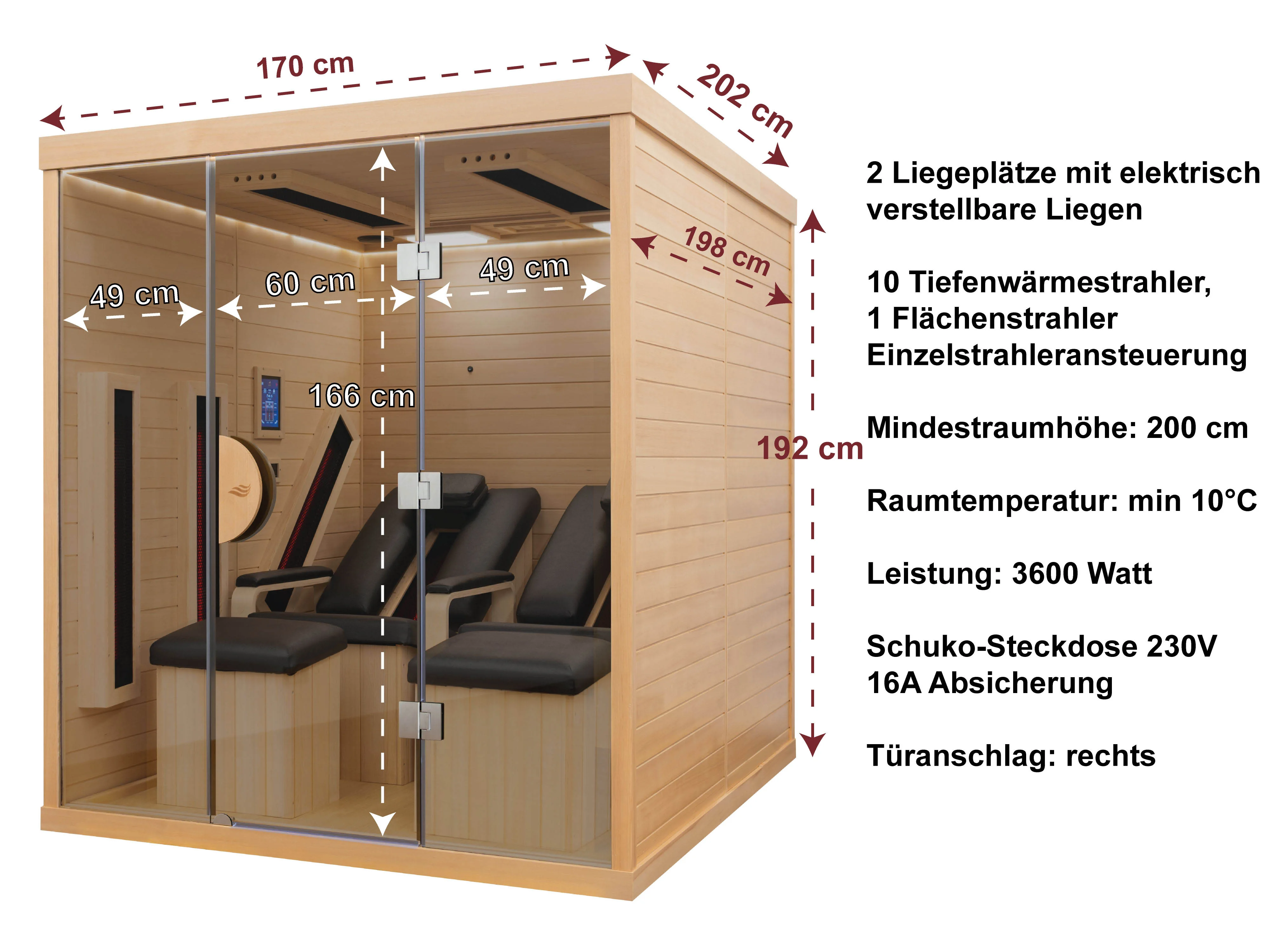 Abmessungen und technische Details