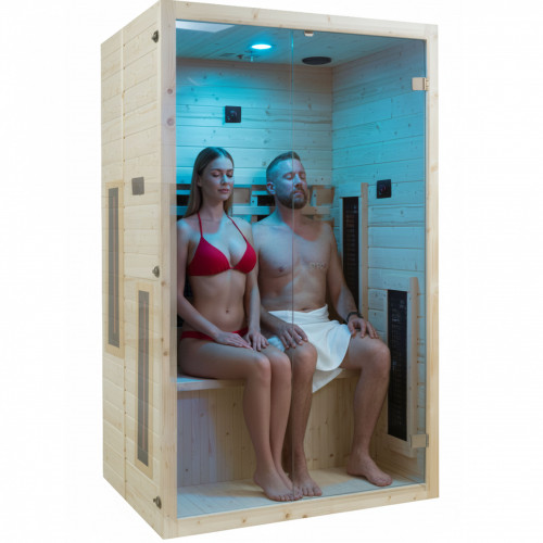 Infrarotkabine A-2 für zwei Personen mit 6 Keramikstrahler